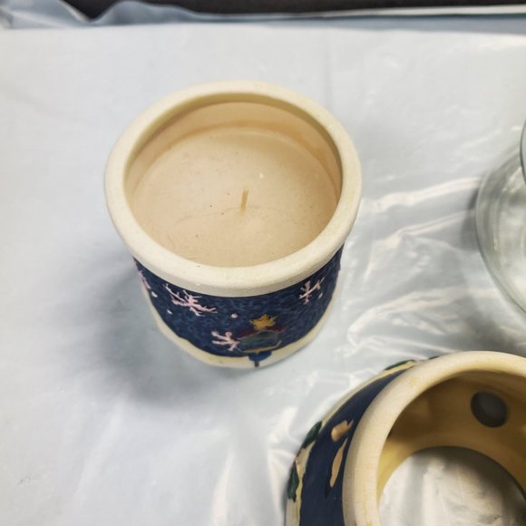 Home Decor - Christmas - Seasonal - Candle and Glass Christmas Tree Candy Holder - Picture 4 of 5